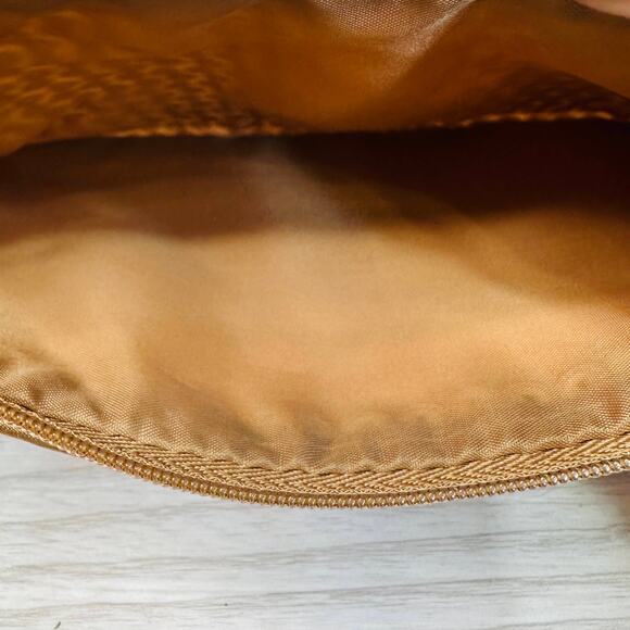 MAC POM Rose Gold Metallic Bling Sequin Clutch Pouch Cosmetic Make Up Wallet - Picture 4 of 5